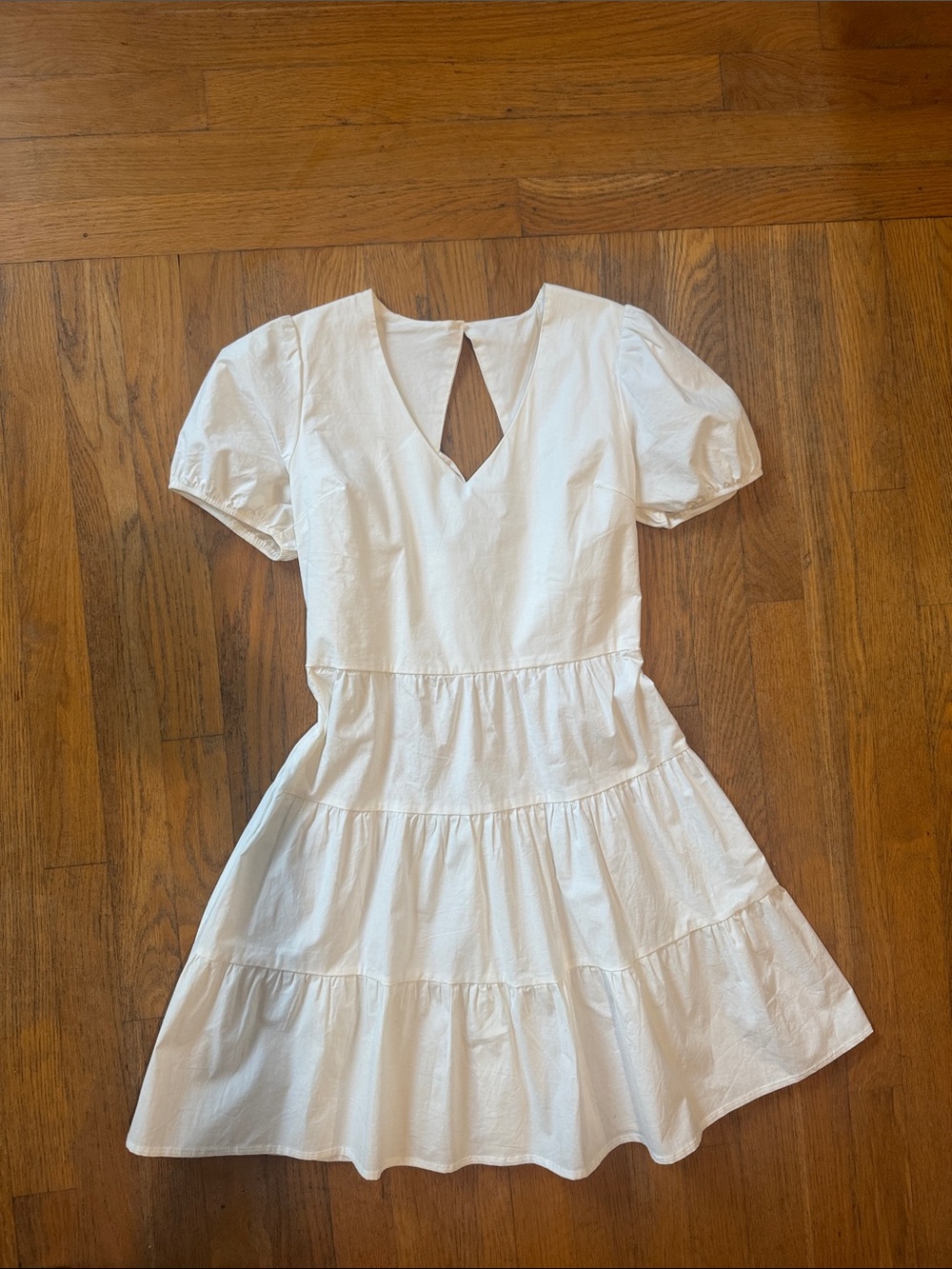 Cute white dress by Monteau Los Angeles